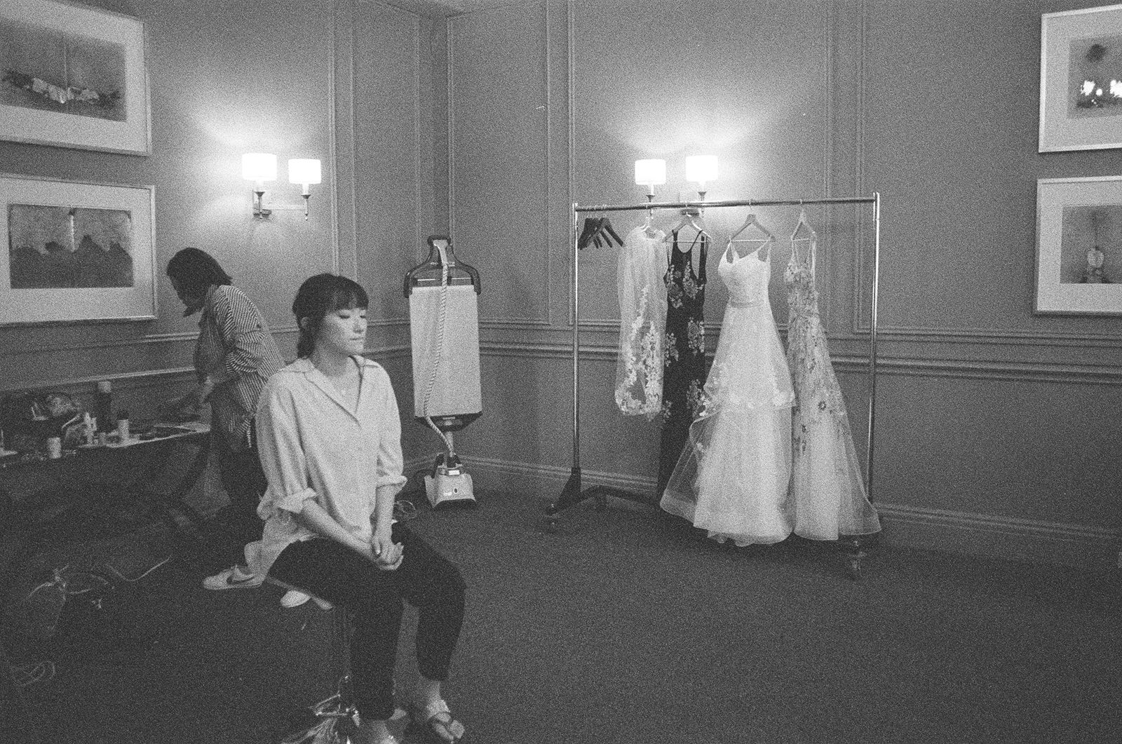 Bride getting ready at a private room at University Club of Toronto