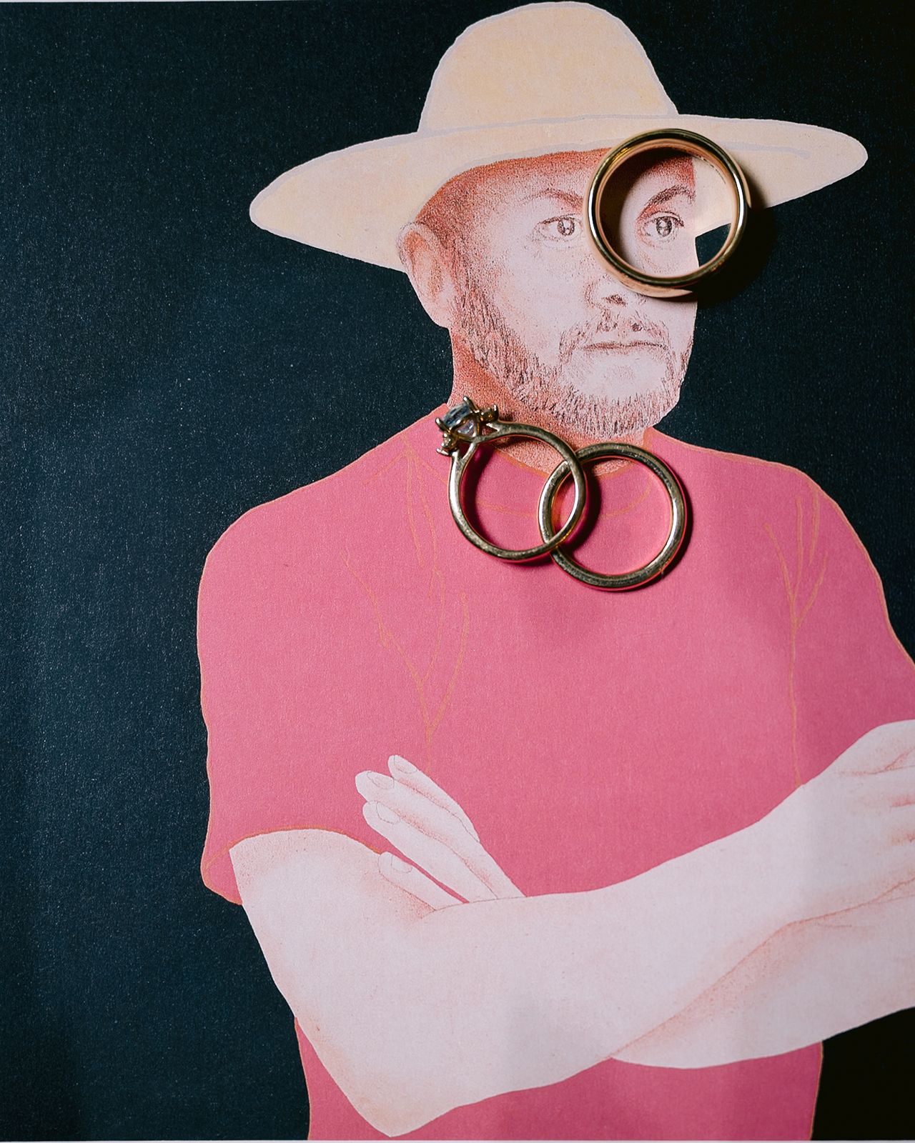 Close up of intricate wedding jewelry and bridal details.